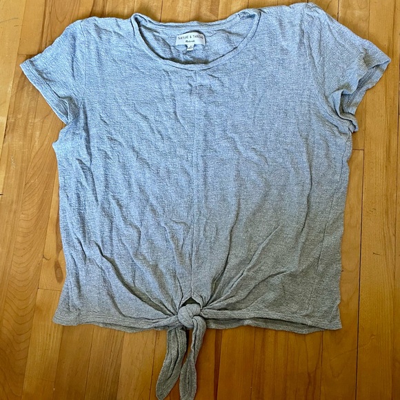 Madewell Texture and Thread Modern Tie-Front Top - Picture 2 of 5